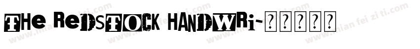 The Redstock Handwri字体转换